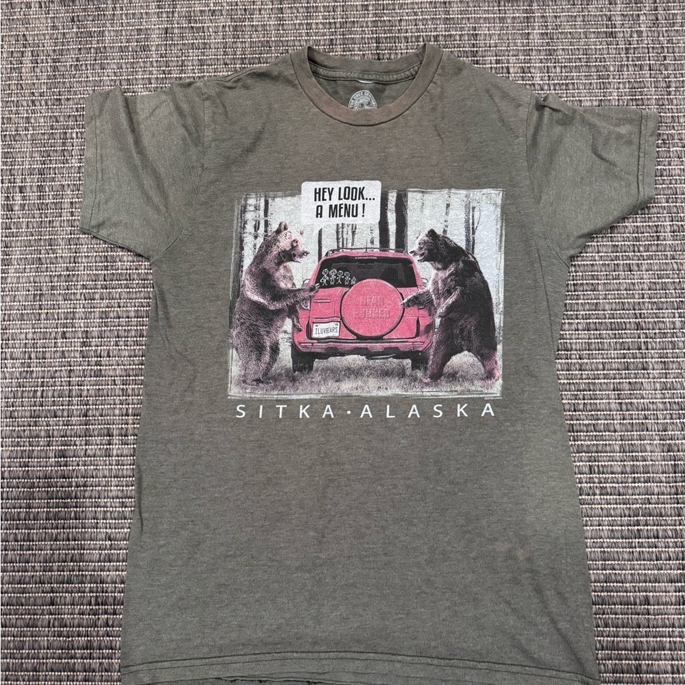 Sitka Alaska Gray Graphic Tee